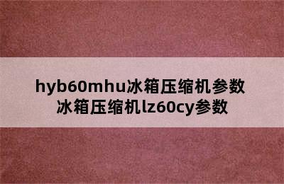 hyb60mhu冰箱压缩机参数 冰箱压缩机lz60cy参数